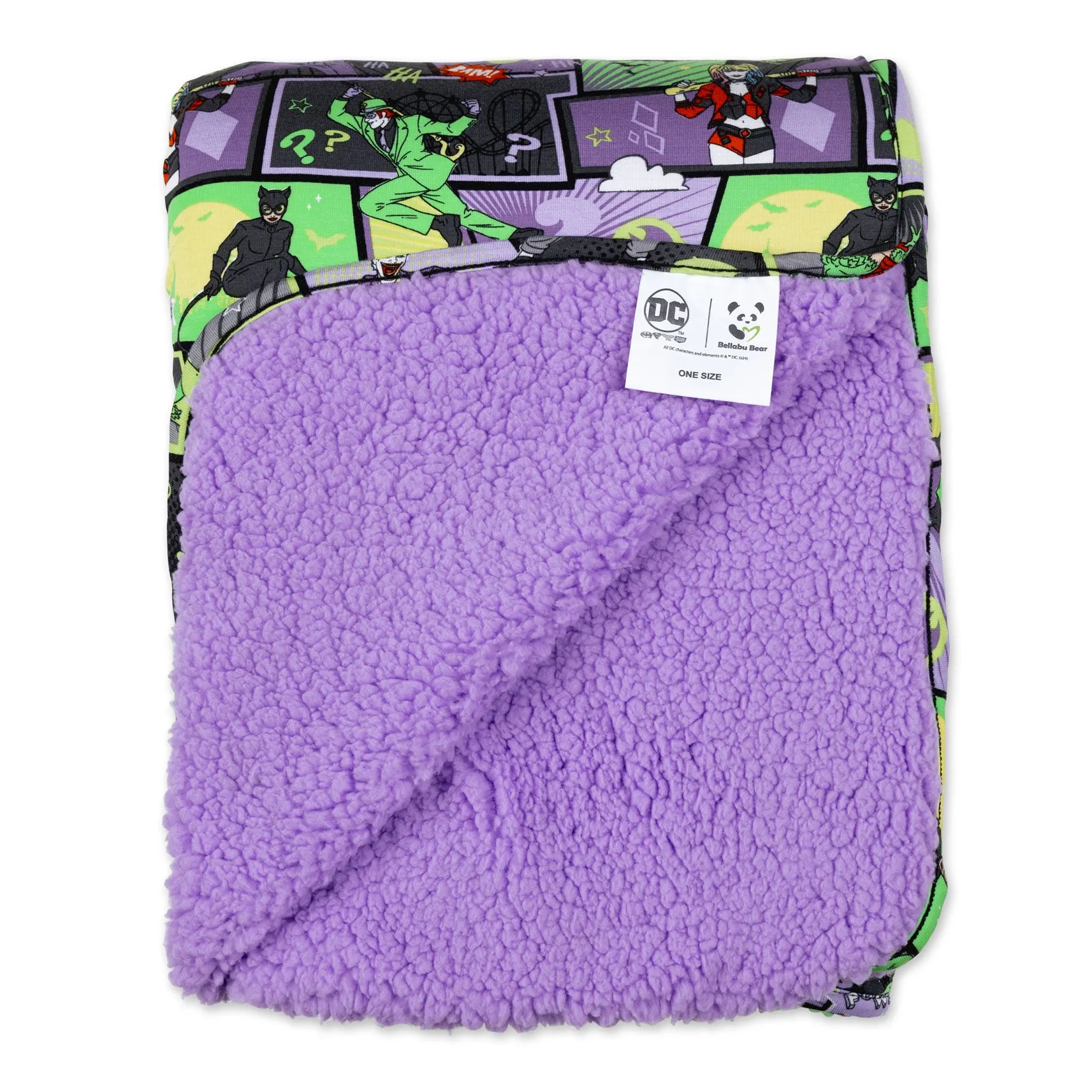 ---Batman Baddies Bamboo Sherpa Blanket--