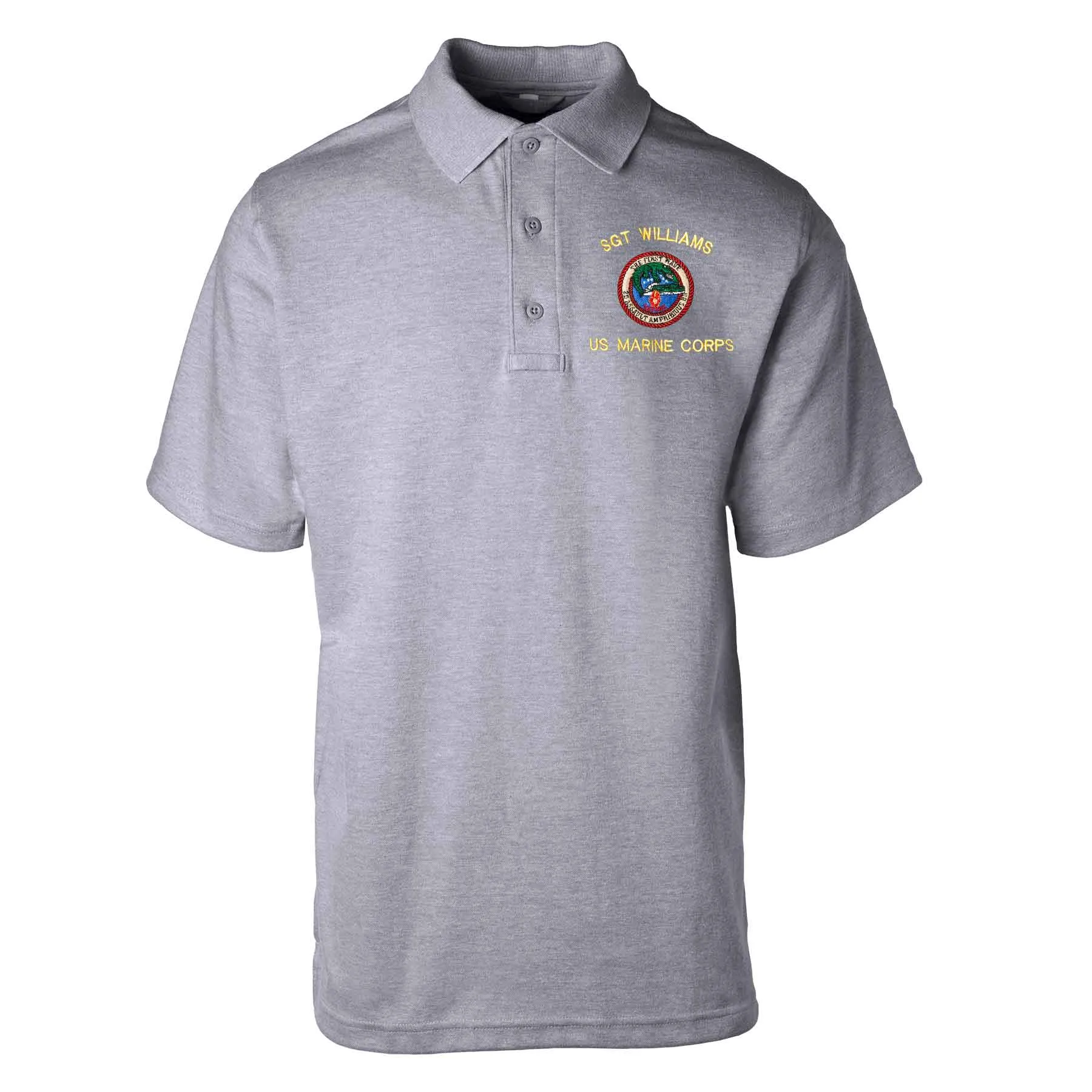 2nd Assualt Amphibious Bn Embroidered Tru-Spec Golf Shirt