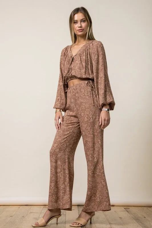 Abigale Draw String Wide Leg Pants