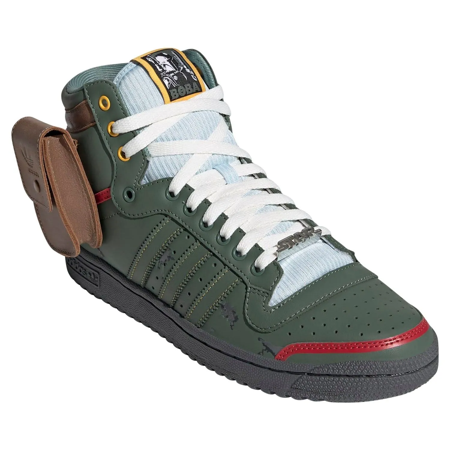 adidas Originals Top Ten Hi Star Wars Boba Fett Shoes - Green