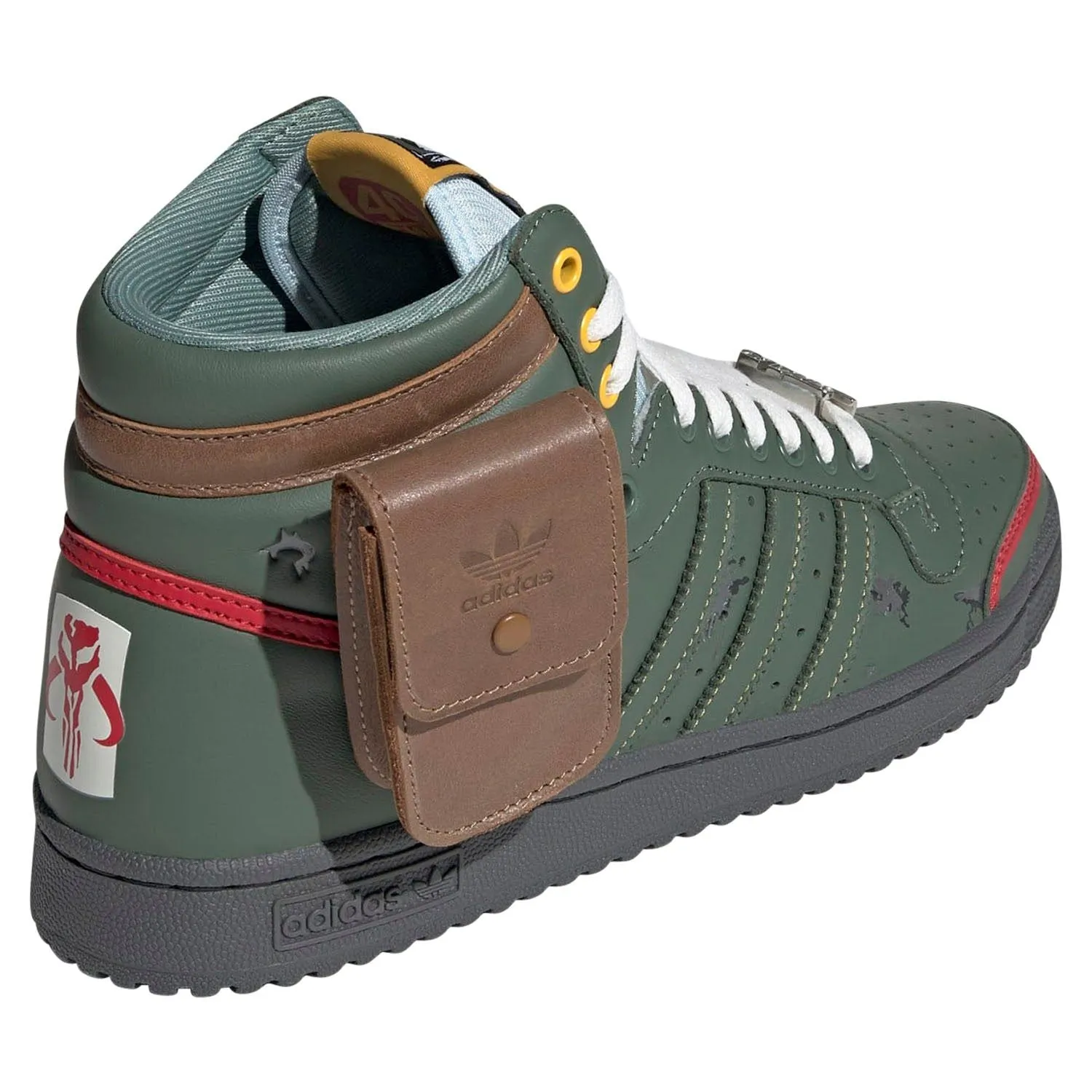 adidas Originals Top Ten Hi Star Wars Boba Fett Shoes - Green