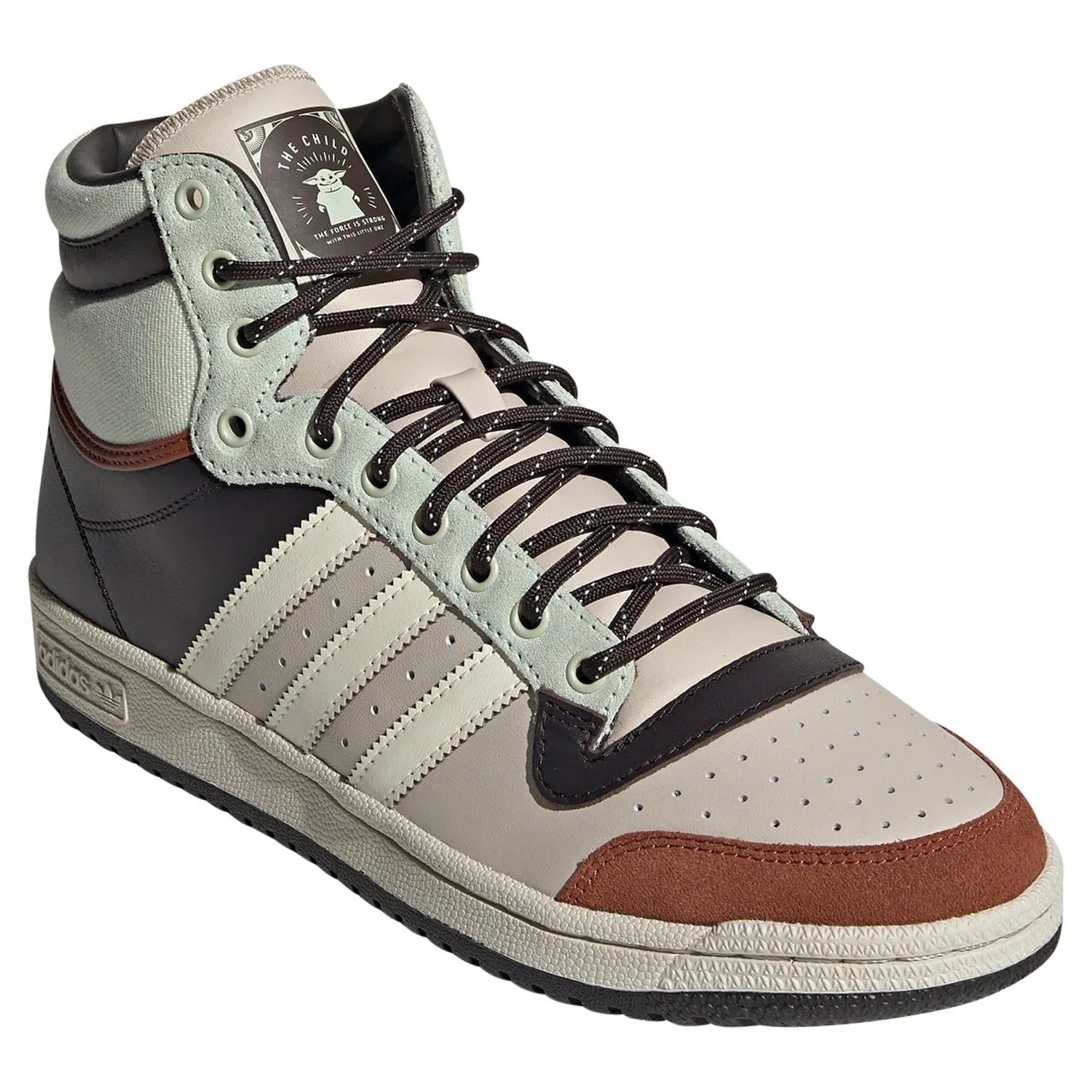 adidas Originals Top Ten Hi Star Wars The Mandalorian The Child Shoes - Green