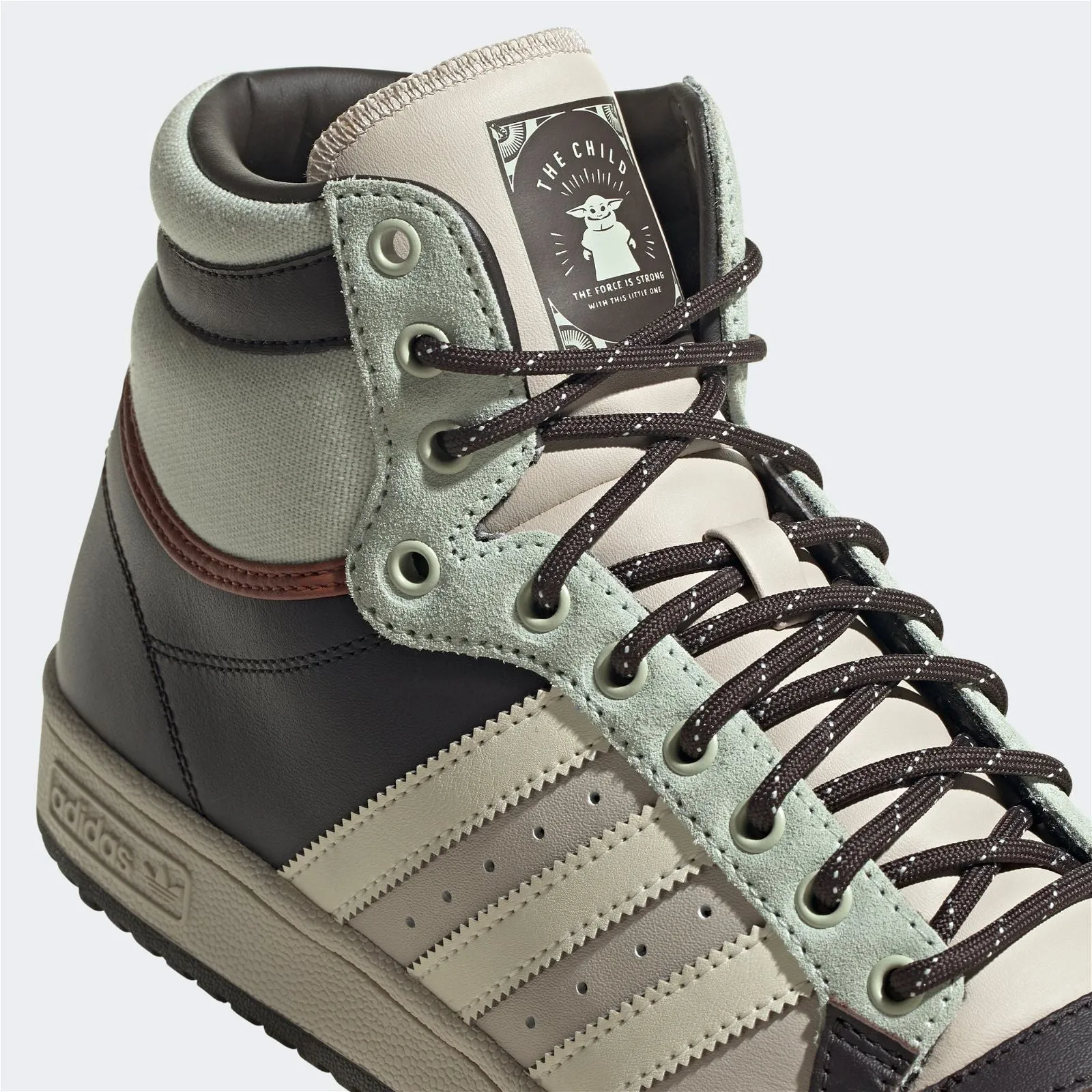 adidas Originals Top Ten Hi Star Wars The Mandalorian The Child Shoes - Green