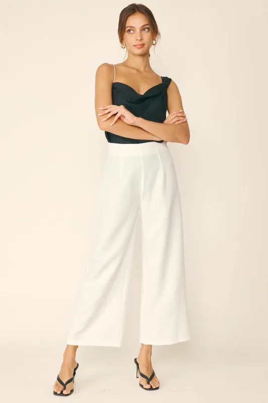 Agatha Darted Wide Leg Trouser Pants