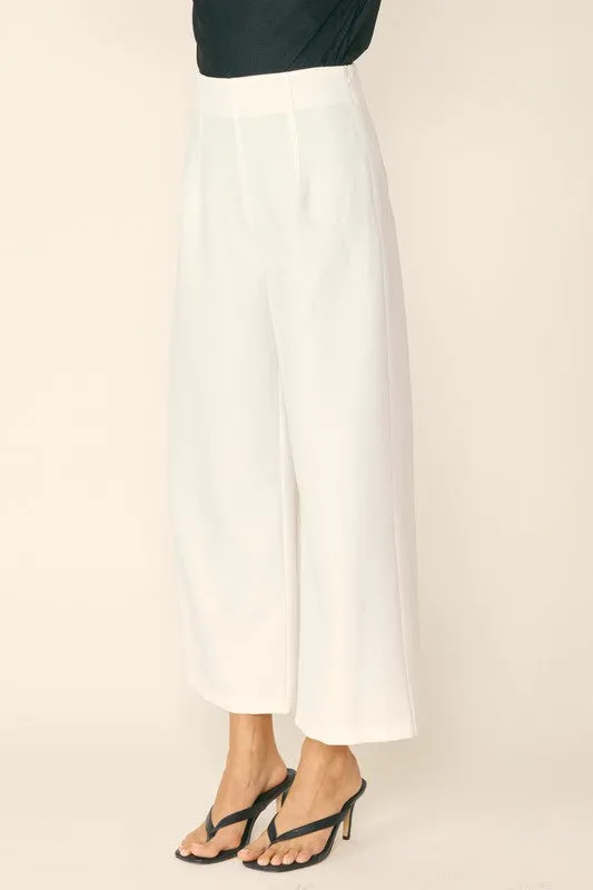 Agatha Darted Wide Leg Trouser Pants