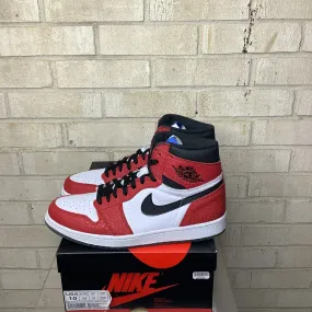 AIR JORDAN 1 SPIDER-MAN ORIGIN STORY SIZE 10 555088-602