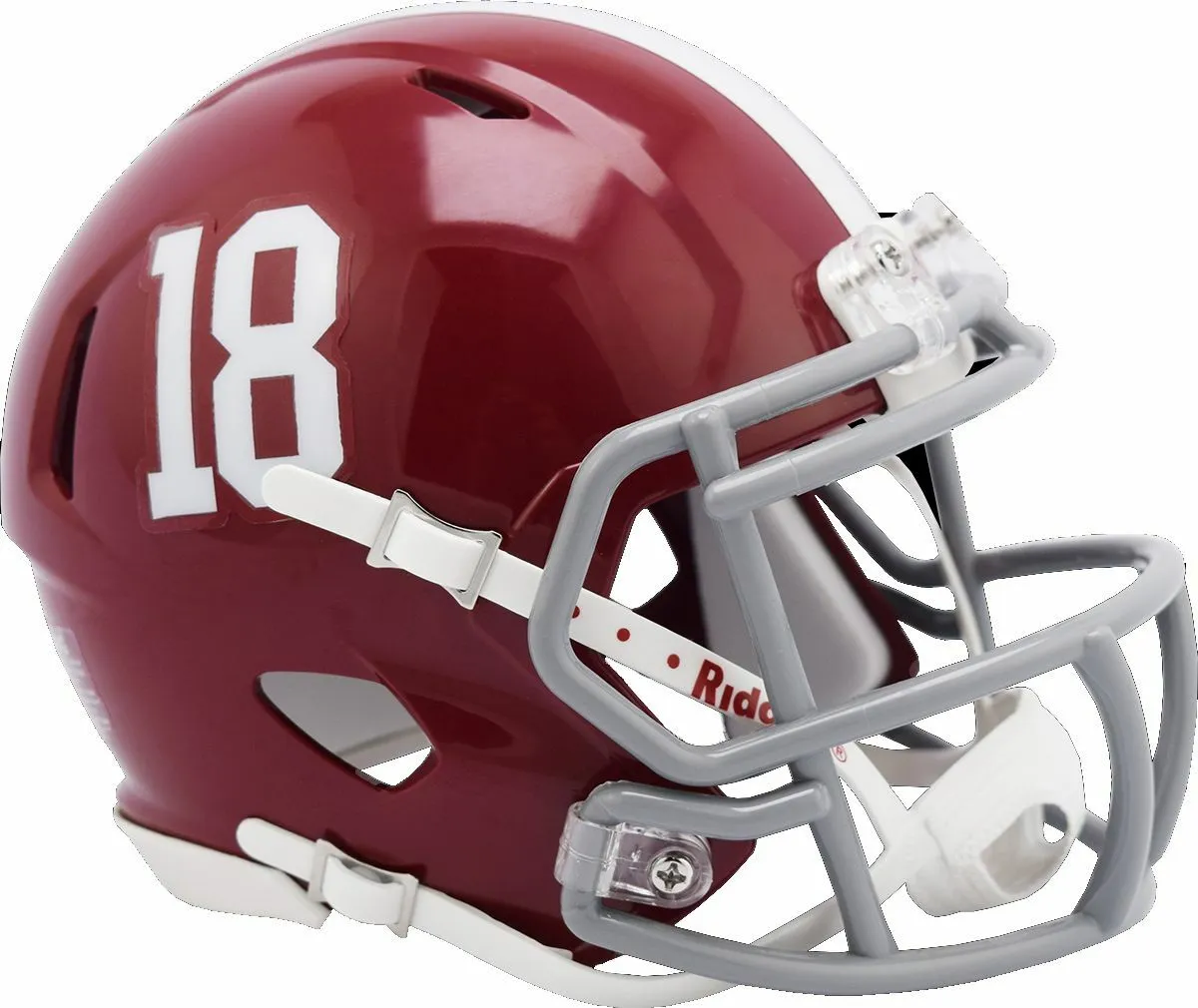 Alabama Crimson Tide #18 Riddell Speed Mini Helmet