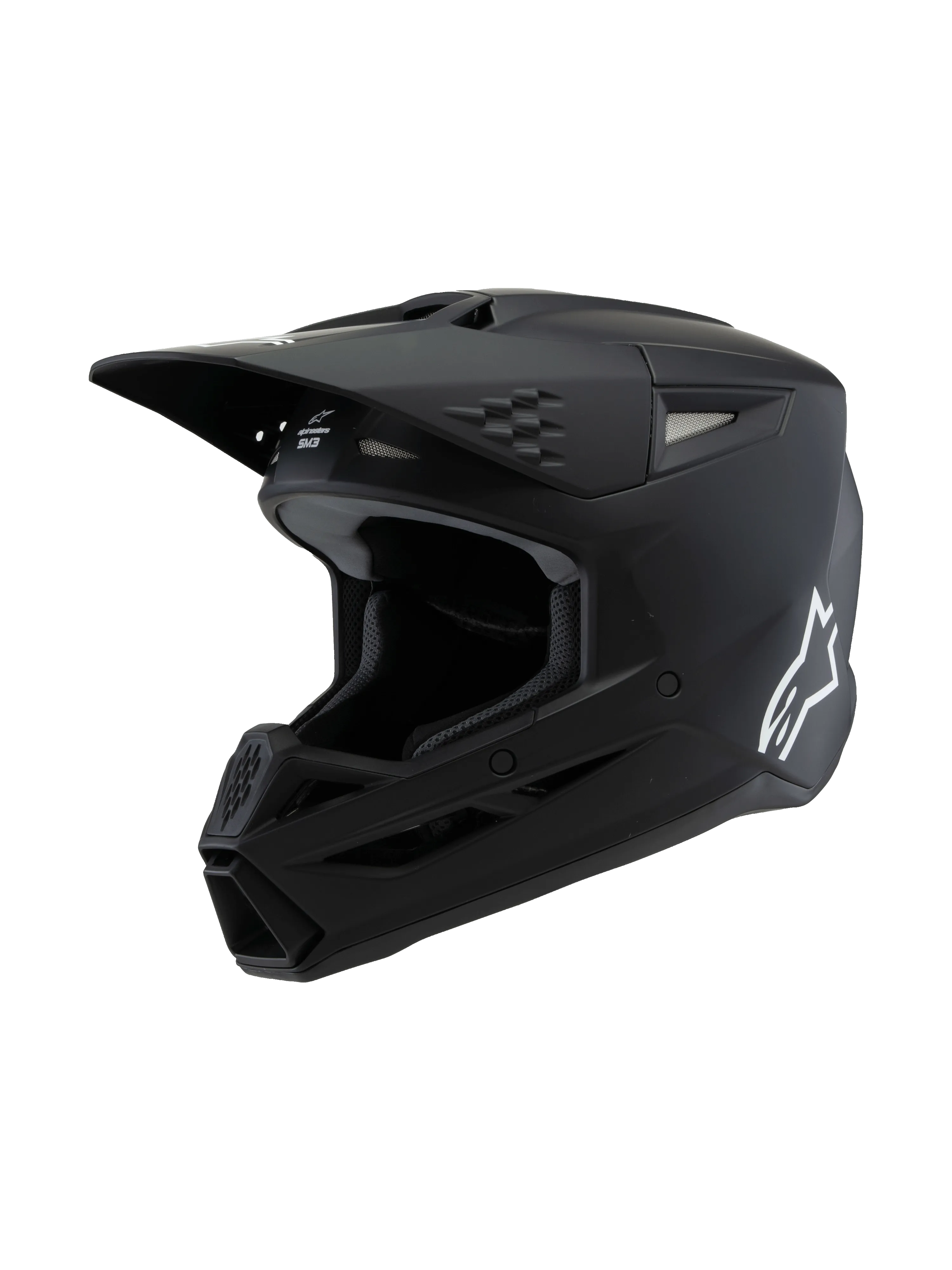 Alpinestars - 2025 SM3 Youth Solid Black Matt MX Helmet