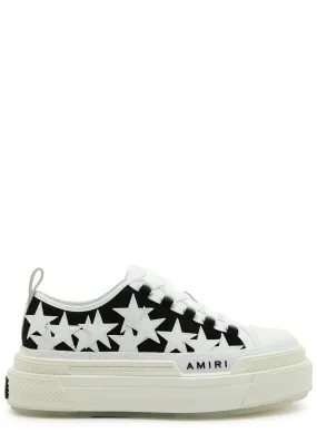 AMIRI Stars Court canvas flatform sneakers  -                         -                     -                