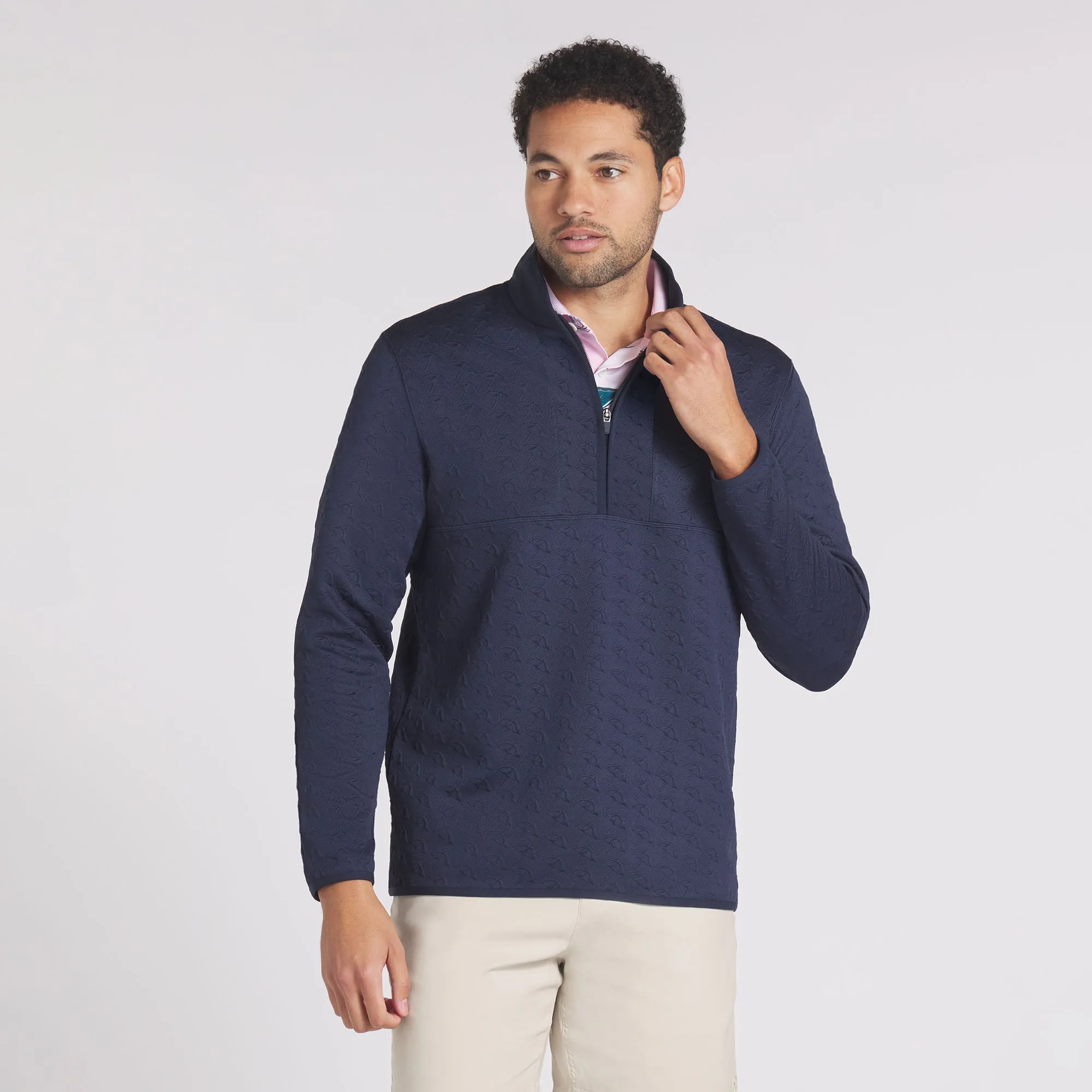 AP Jacquard Golf 1/4 Zip