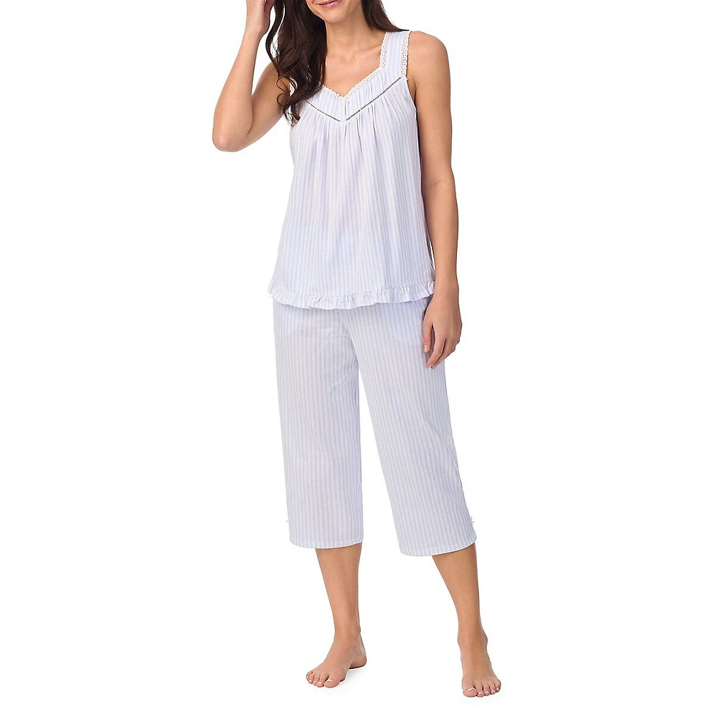 Aria 2-Piece Sleeveless Top & Capri Pyjama Set