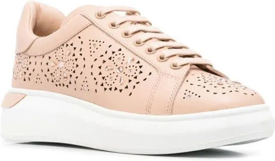 Baldinini all-over cut-out detail sneakers Pink