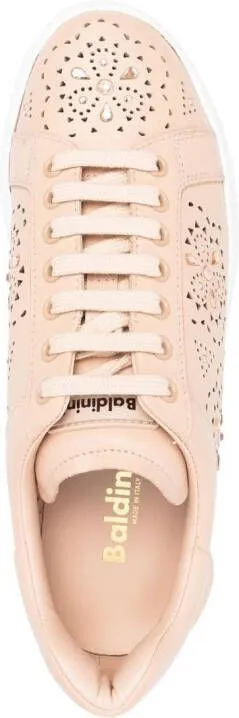 Baldinini all-over cut-out detail sneakers Pink