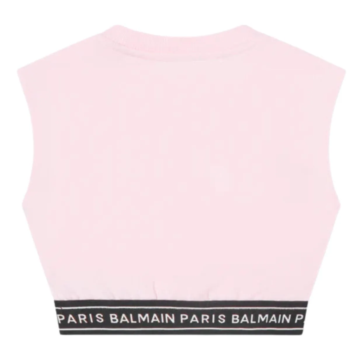 Balmain Kids Sleeveless Crop Top