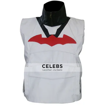 Batman Arkham Knight White Leather Vest