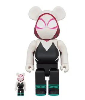 Bearbrick x Marvel Spider-Man: Into the Spider-Verse Spider-Gwen 100% & 400% Set