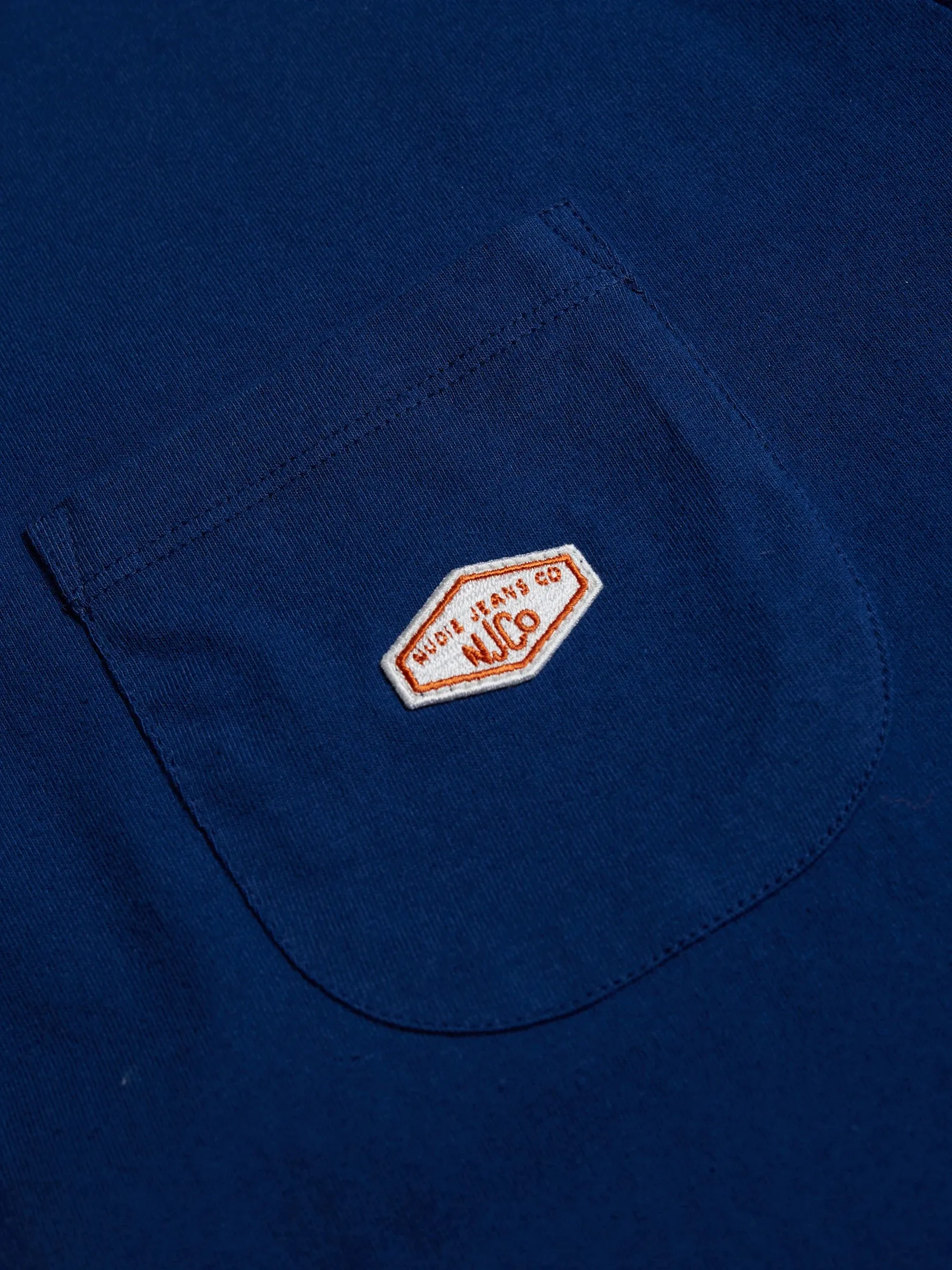 Buy online Nudie Jeans Co Leffe Pocket Tee French Blue | Steranko Manchester