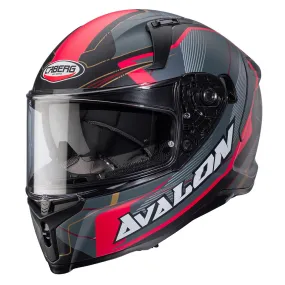 Caberg Avalon X Optic Helmet - Black/Grey/Red