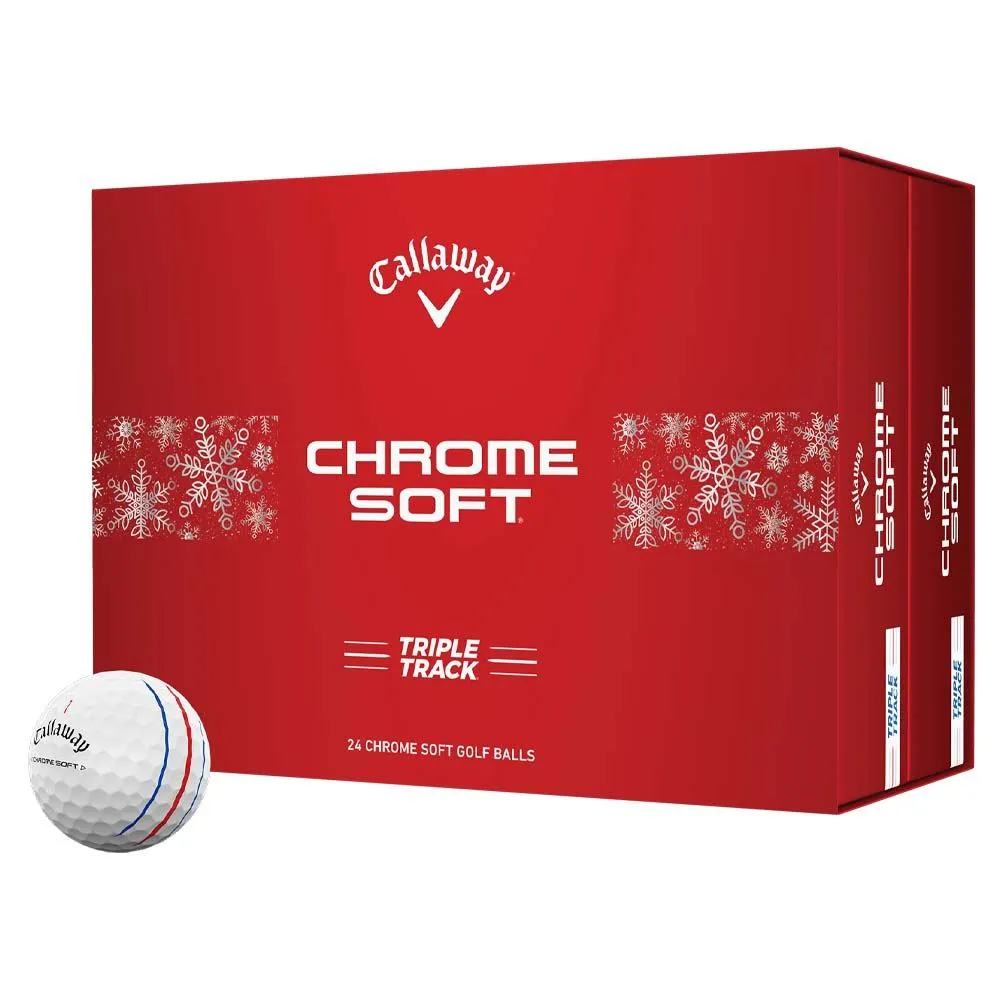 Callaway Chromesoft 24 Triple Track Holiday 2 Dozen Golf Balls 2024