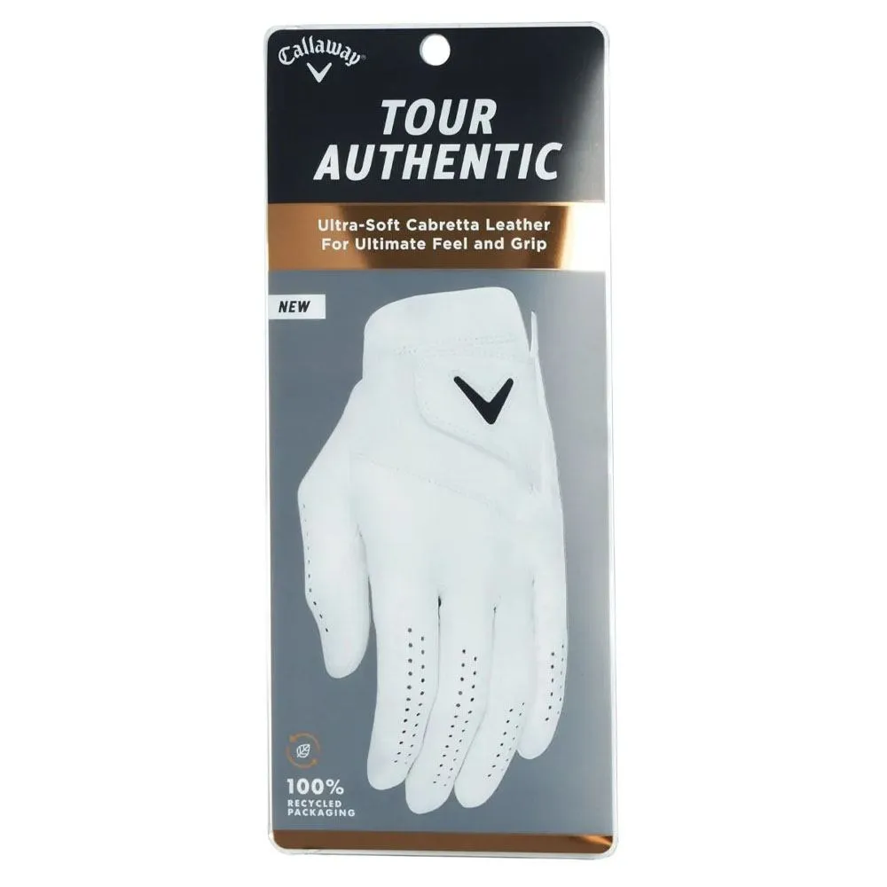 Callaway Tour Authentic Golf Glove White - 24