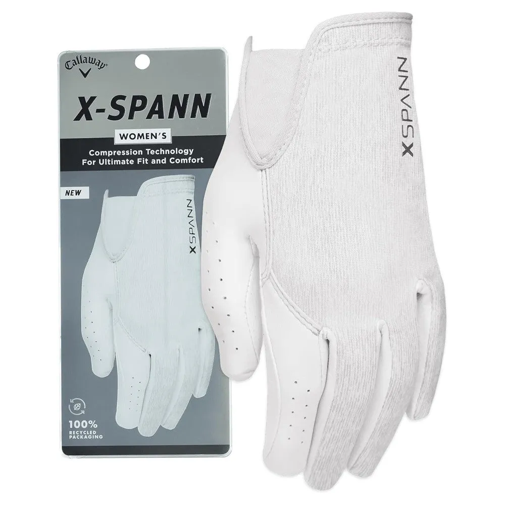 Callaway X-Spann Golf Glove White