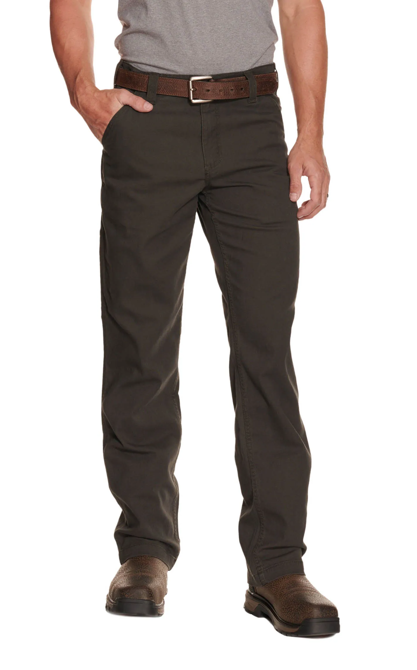 Carhartt Men's Peat Relaxed Fit Straight Leg Rugged Flex Stretch Canvas Work Pants