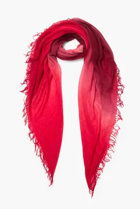 Chan Luu Cashmere & Silk Dip Dye Scarf in Lady Bug 