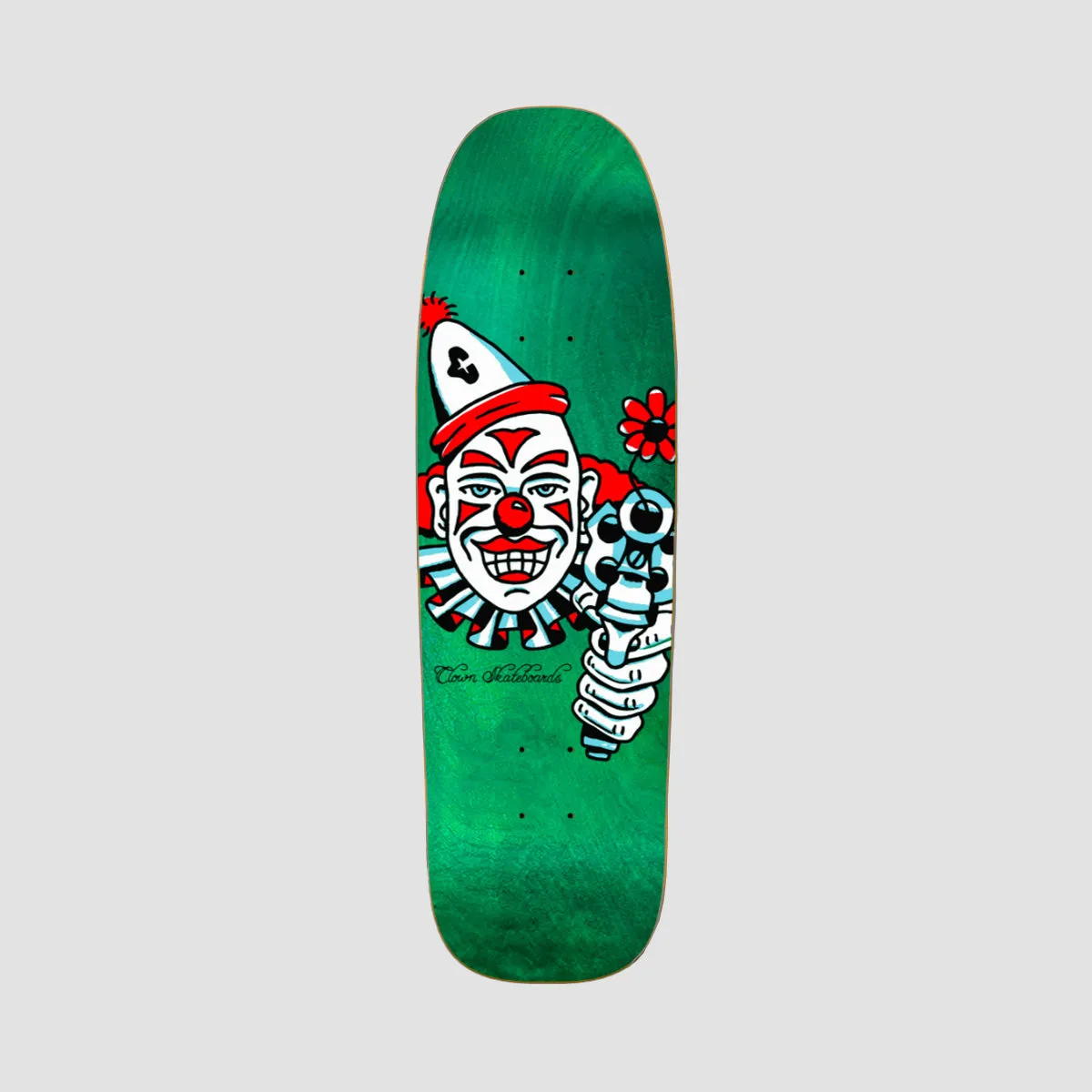 Clown JM Clown Pool Skateboard Deck Various Stains - 8.625