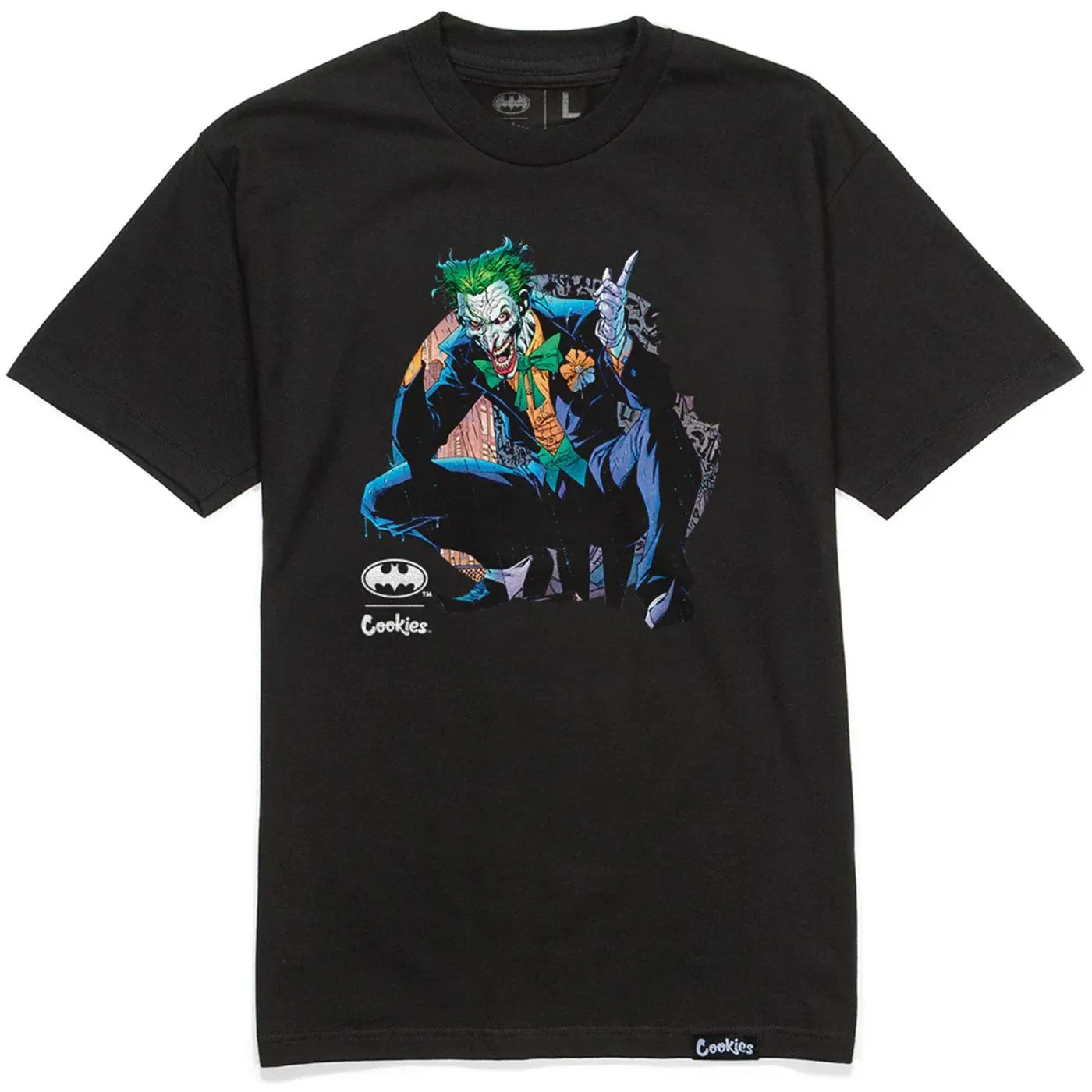 Cookies x Official Batman Jack Napier AKA The Joker Tee (Black)f