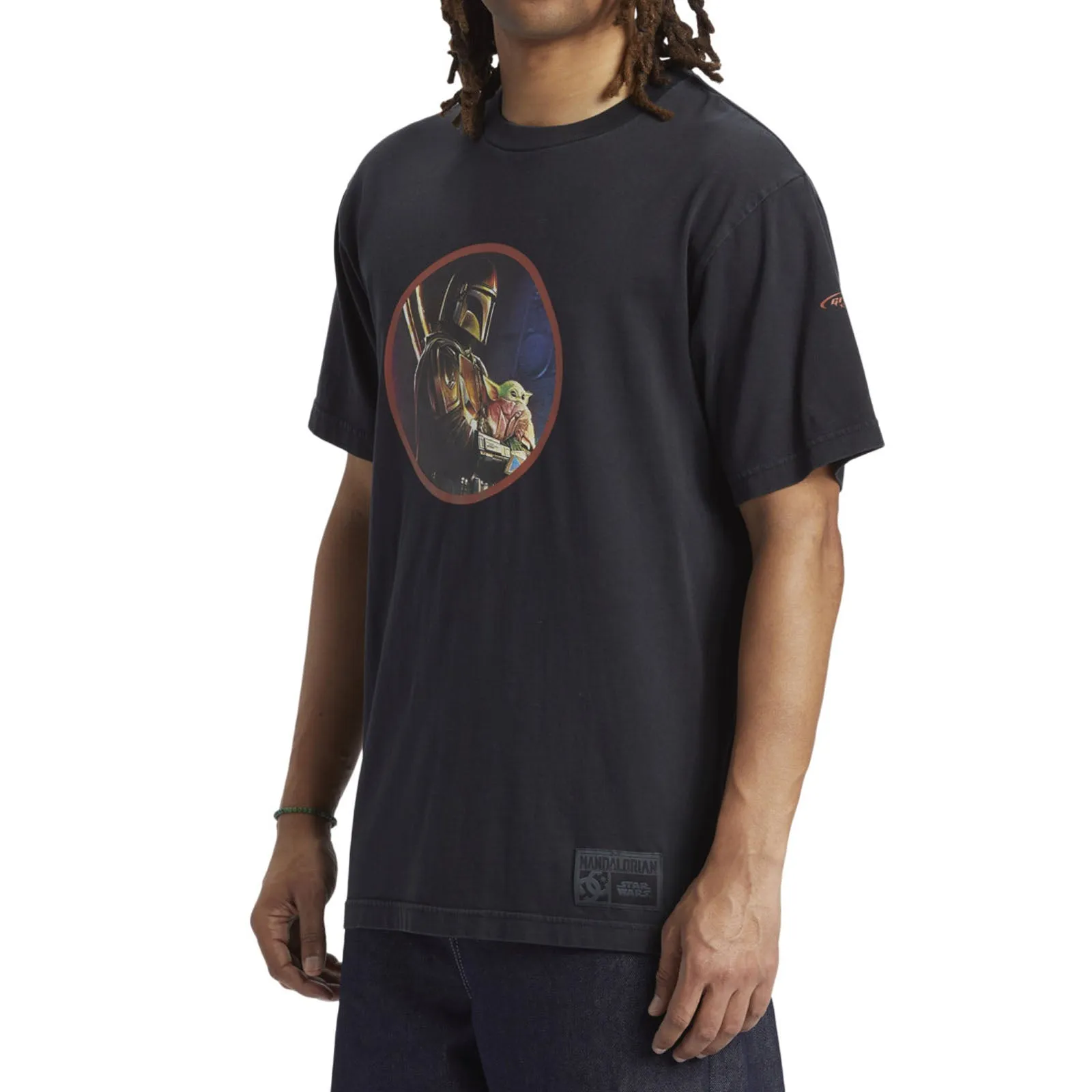 DC Shoes Mens X Star Wars Mando And The Child T-Shirt - Black