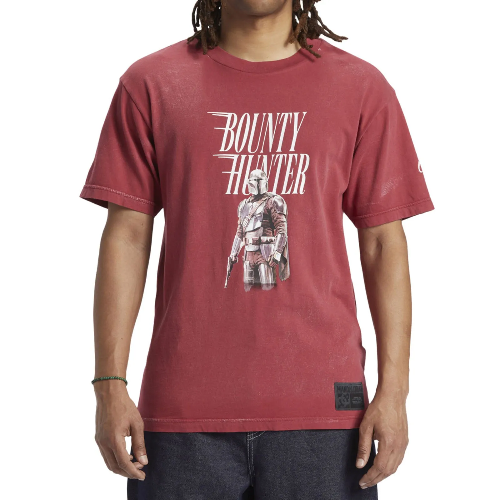 DC Shoes Mens X Star Wars Mando Bounty Hunter Passport T-Shirt - Red