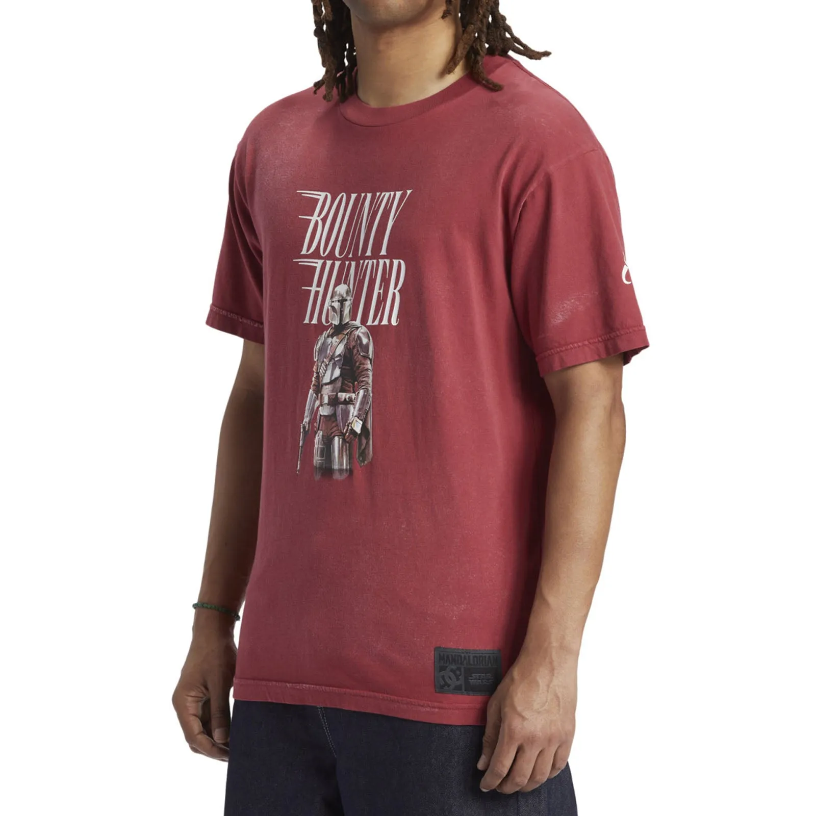 DC Shoes Mens X Star Wars Mando Bounty Hunter Passport T-Shirt - Red