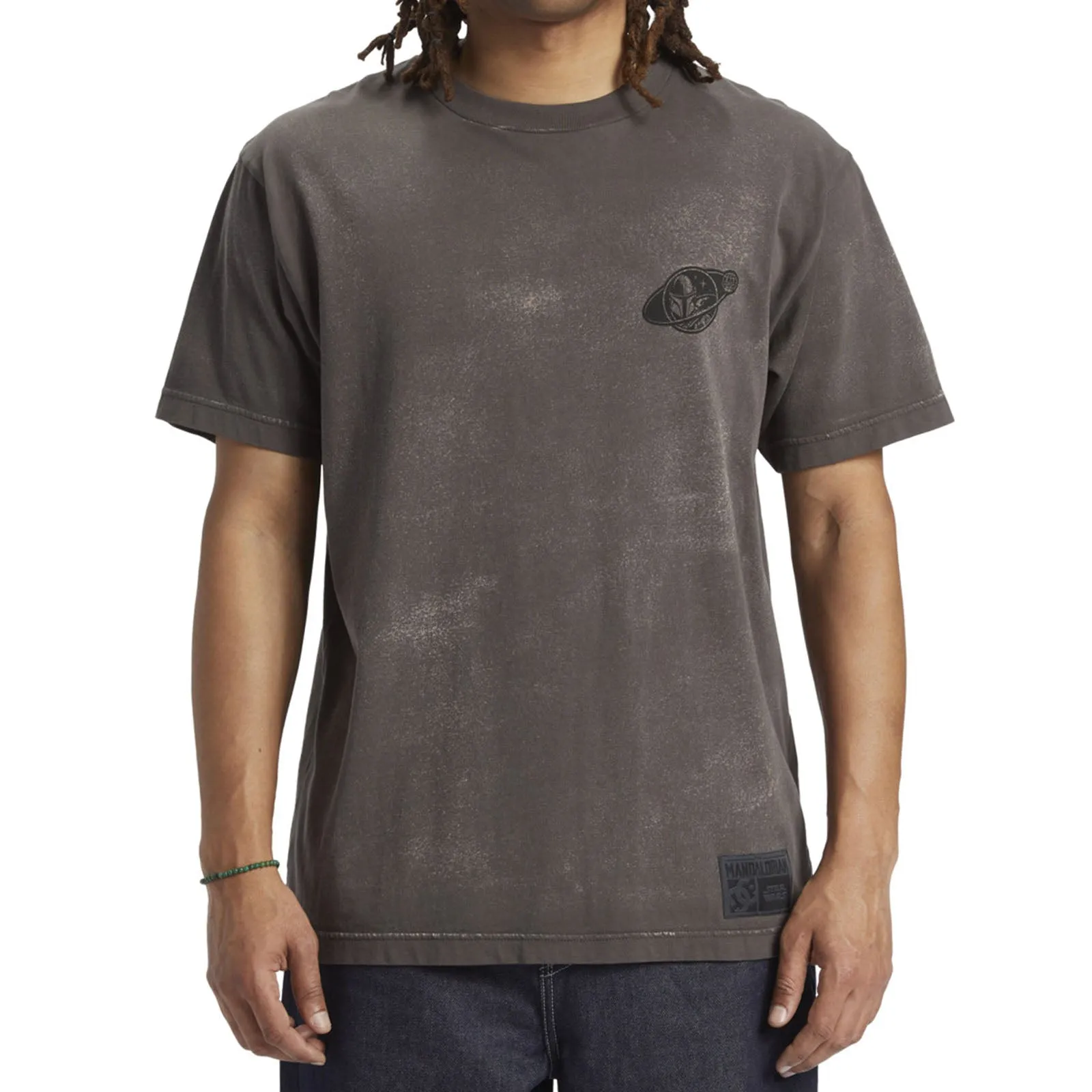 DC Shoes Mens X Star Wars Mando Travel T-Shirt - Grey