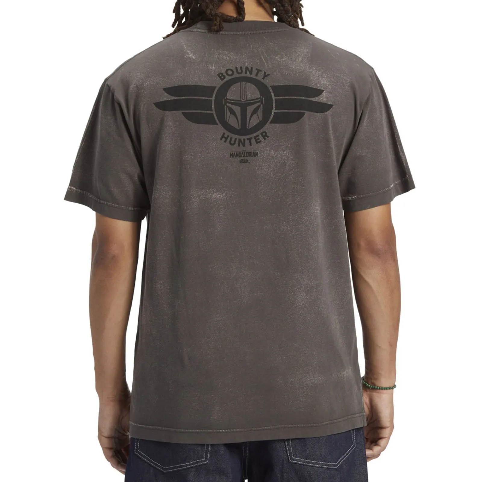 DC Shoes Mens X Star Wars Mando Travel T-Shirt - Grey