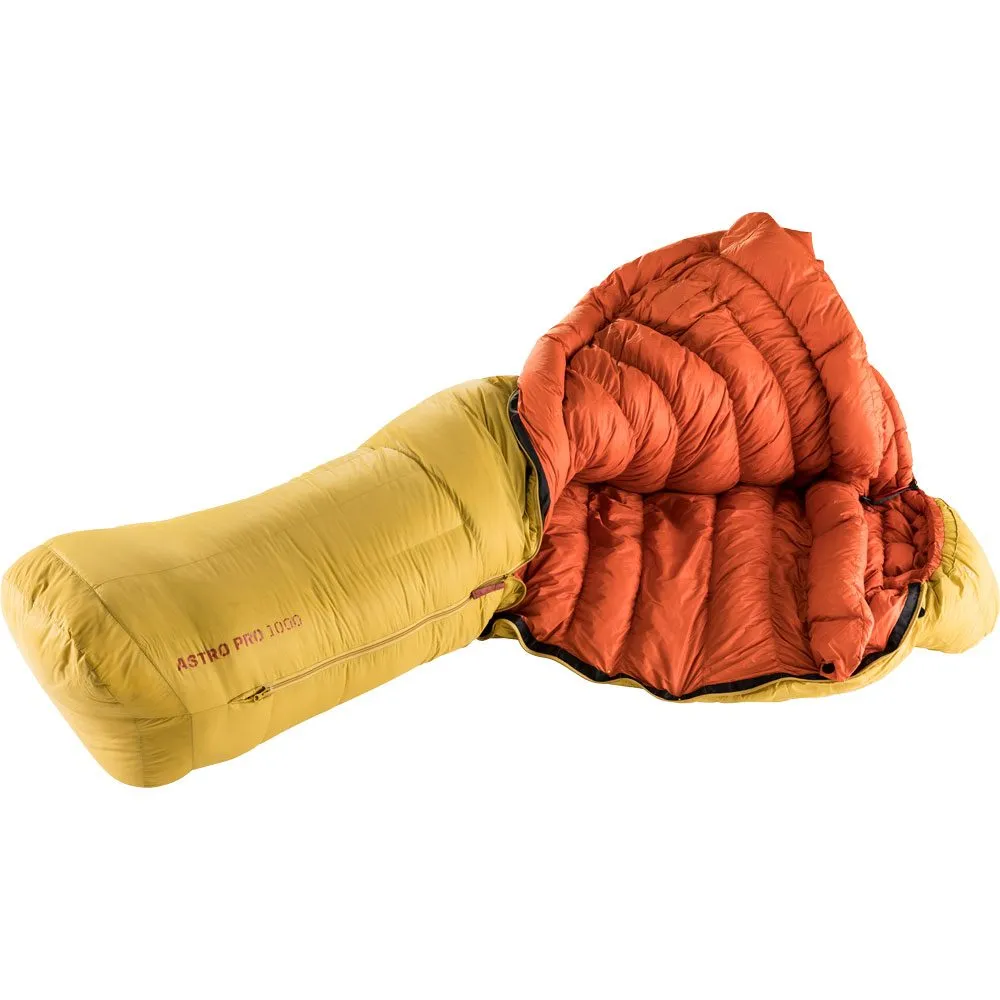 deuter - Astro Pro 1000 Down Sleeping Bag turmeric redwood