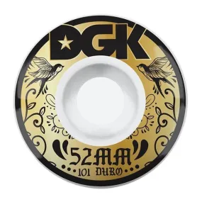 DGK Skateboards Calaveras Skateboard Wheels 101a White 52mm