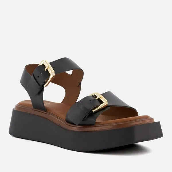 Dune London Women's Loells Leather Flatform Sandals