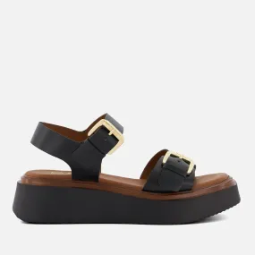 Dune London Women's Loells Leather Flatform Sandals