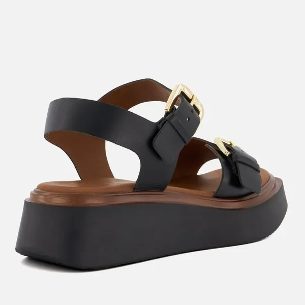 Dune London Women's Loells Leather Flatform Sandals