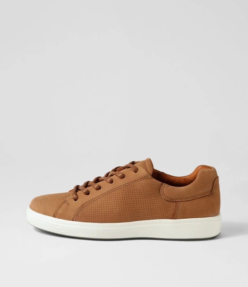 ECCO Soft 7 M Camel Nubuck Sneakers