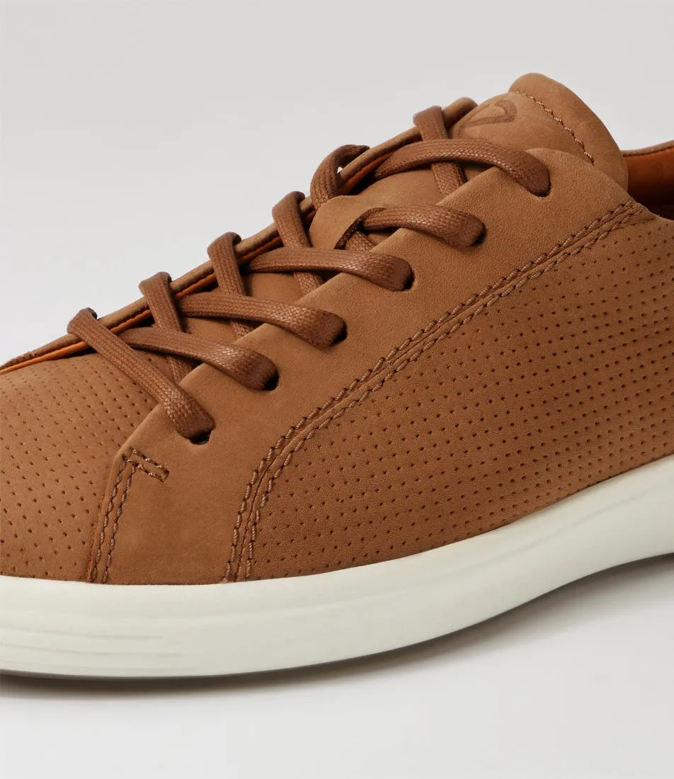 ECCO Soft 7 M Camel Nubuck Sneakers