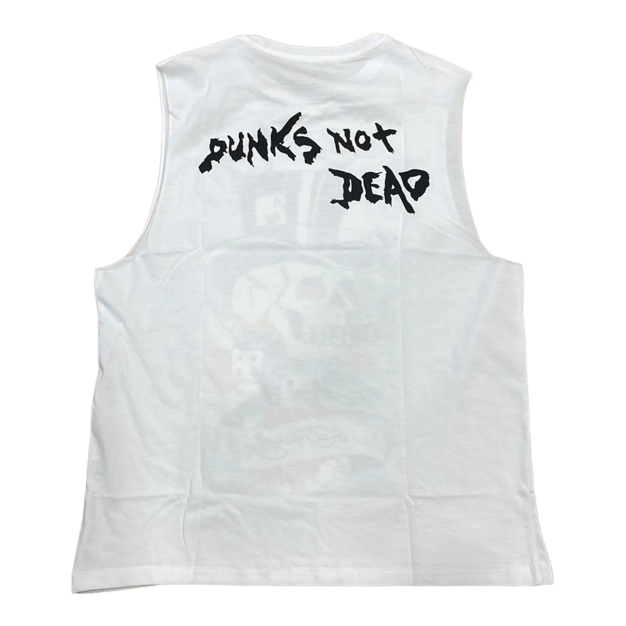 ED HARDY: Skull Top Hat Sleeveless Tee