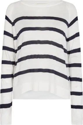 Effie Pullover | Off-white w. Salute | Bluse fra Freequent