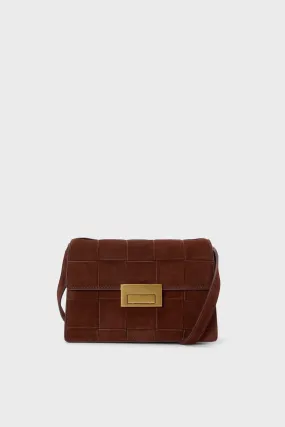 Espresso Suede Delphine Crossbody