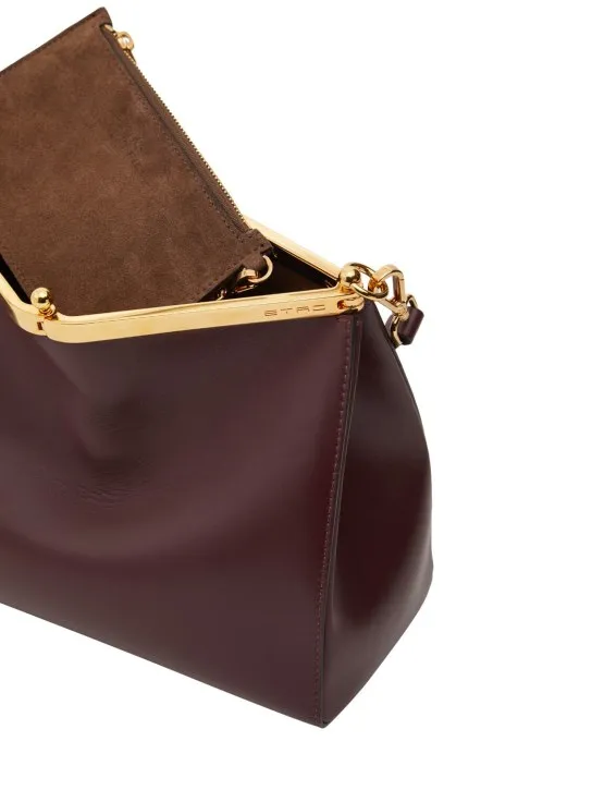 Etro   Medium Vela leather shoulder bag 