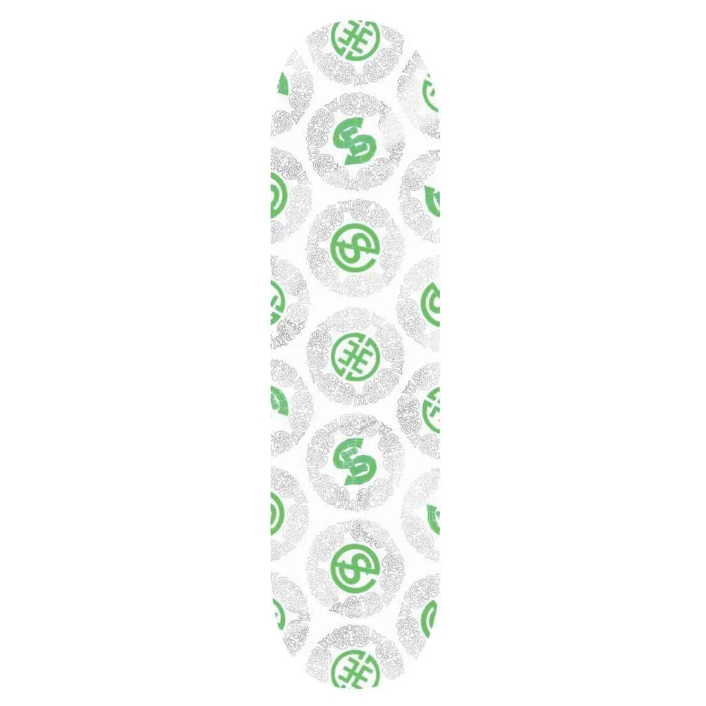 Evisen Skateboards Circle Syndicate Skateboard Deck White 8