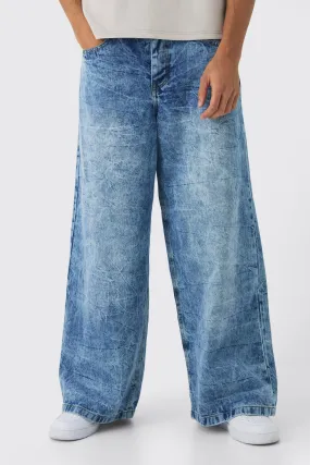 Extreme Baggy Rigid Washed Denim Jeans