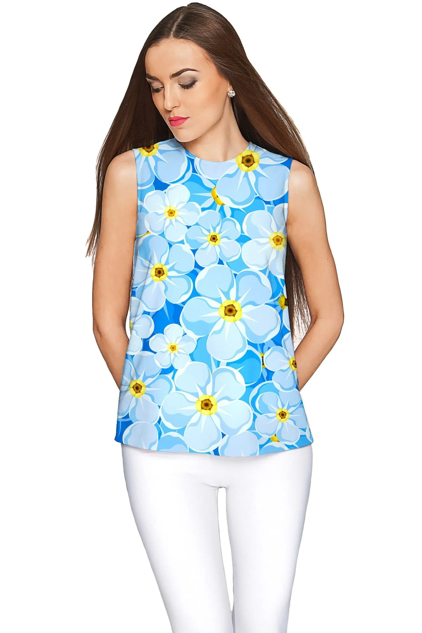 Forget-Me-Not Emily Sleeveless Dressy Top - Mommy & Me