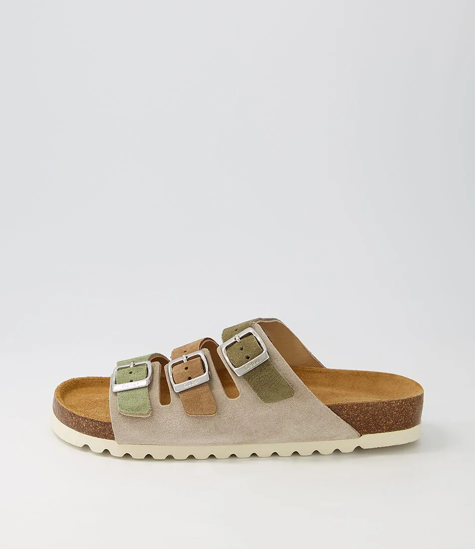 GABOR Alfy Schilf Kombi Suede Sandals