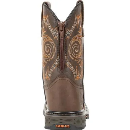 Georgia Boot Carbo-Tec LT Big Kids Brown Pull-On Boot